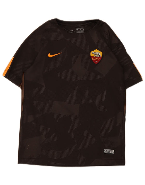 Nike Boys As Roma Graphic T-Shirt Top 10-11 Years Medium  Brown Geometric
