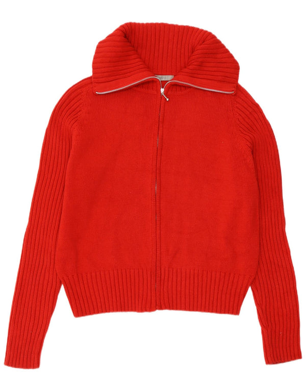 Marks & Spencer Womens Cardigan Sweater UK 18 XL Red Cotton