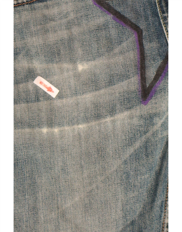 Levi's Womens Graphic Denim Shorts  W30 Medium Blue Cotton