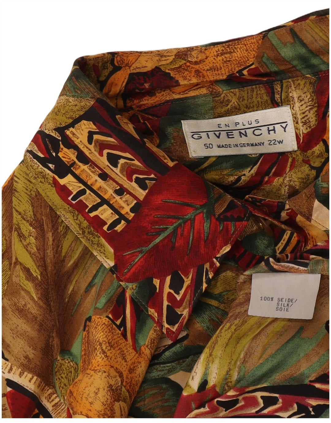 Givenchy Womens Short Sleeve Shirt Blouse EU 50 3XL Multicoloured Floral