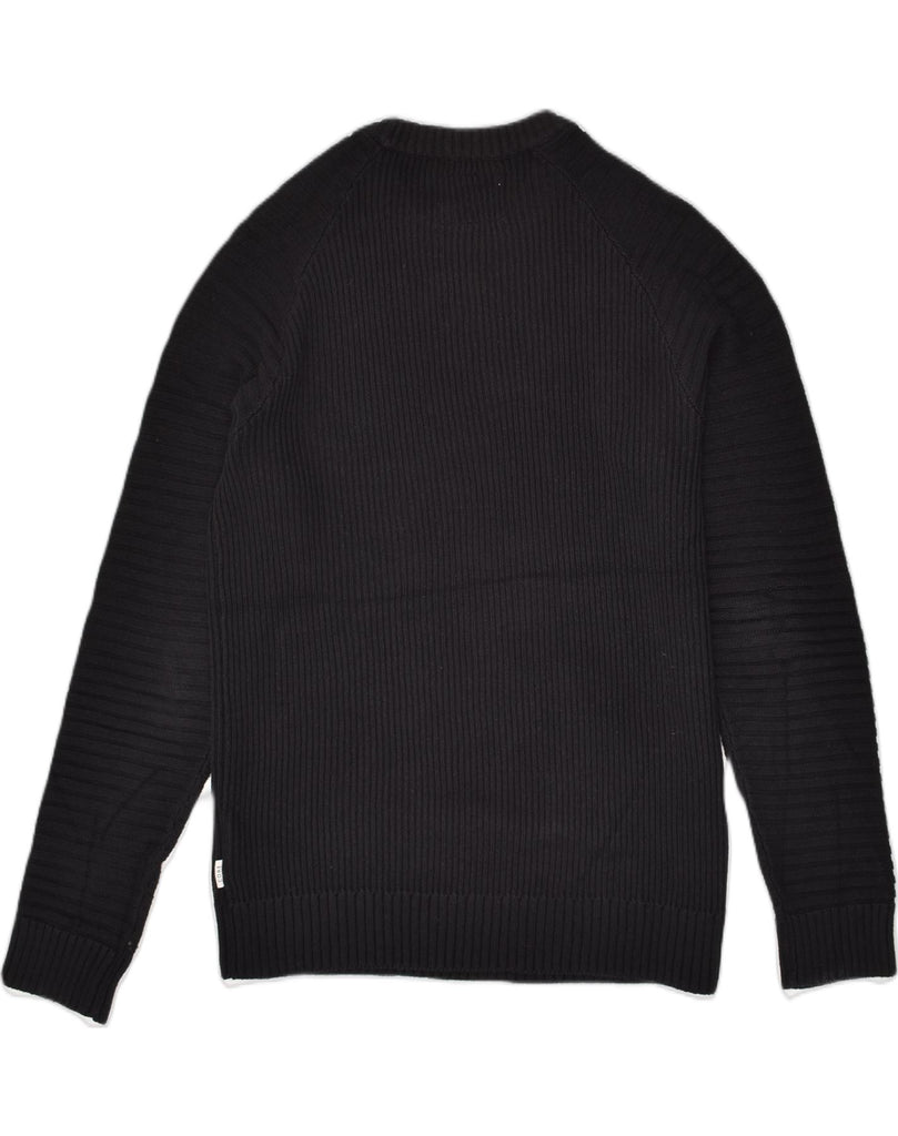 JACK & JONES Mens Core Crew Neck Jumper Sweater Large Black Cotton | Vintage Jack & Jones | Thrift | Second-Hand Jack & Jones | Used Clothing | Messina Hembry 