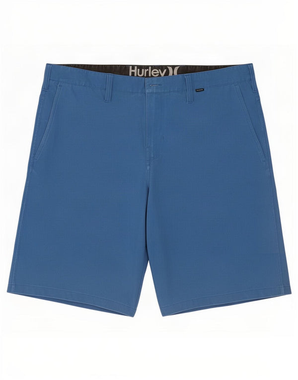 Hurley Mens Chino Shorts Large W36 Blue Polyester