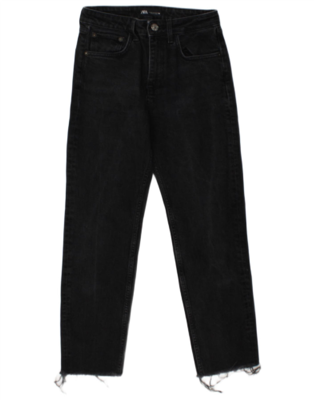 Zara Womens Straight Jeans EU 36 XS W26 L26 Grey