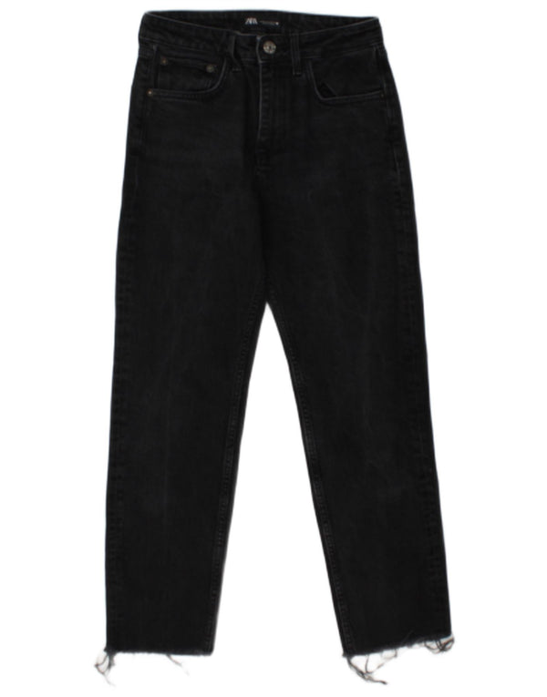 Zara Womens Straight Jeans EU 36 XS W26 L26 Grey