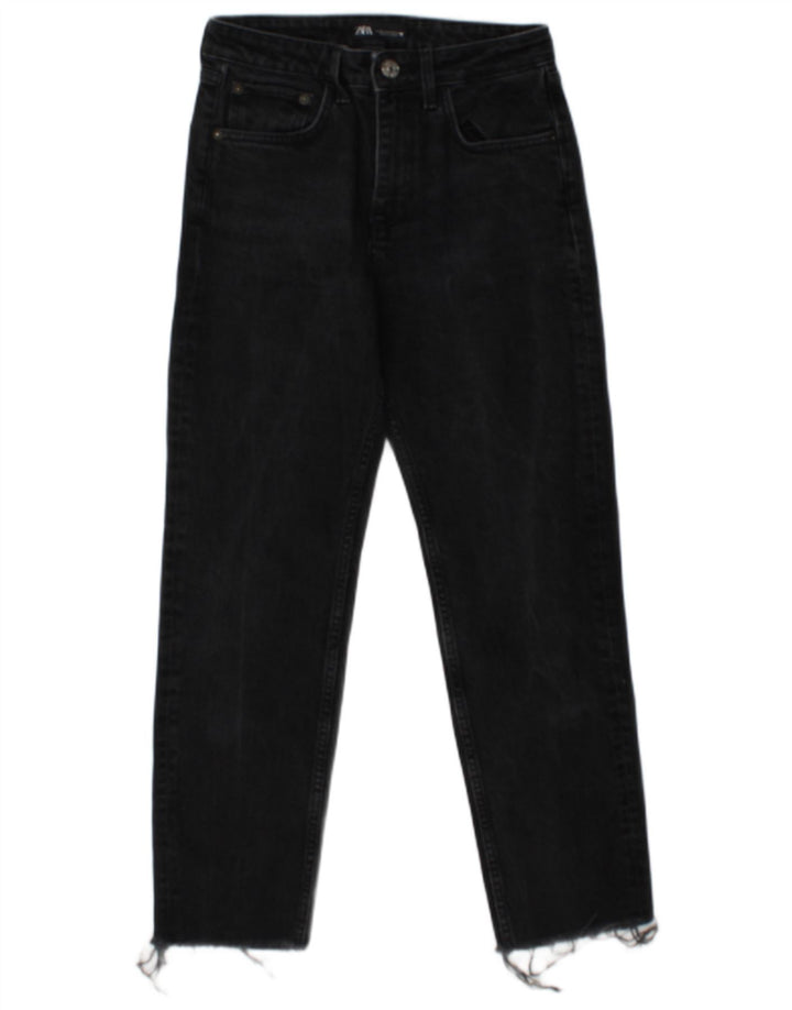 Zara Womens Straight Jeans EU 36 XS W26 L26 Grey
