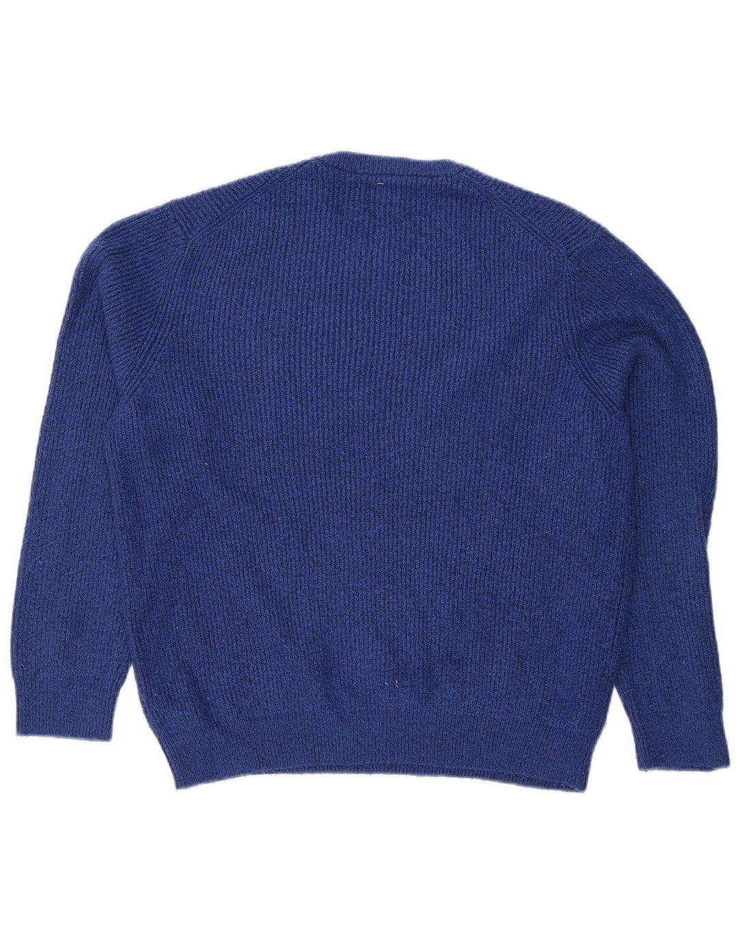 Marks & Spencer Womens Oversized Crew Neck Jumper Sweater UK 18 XL Blue
