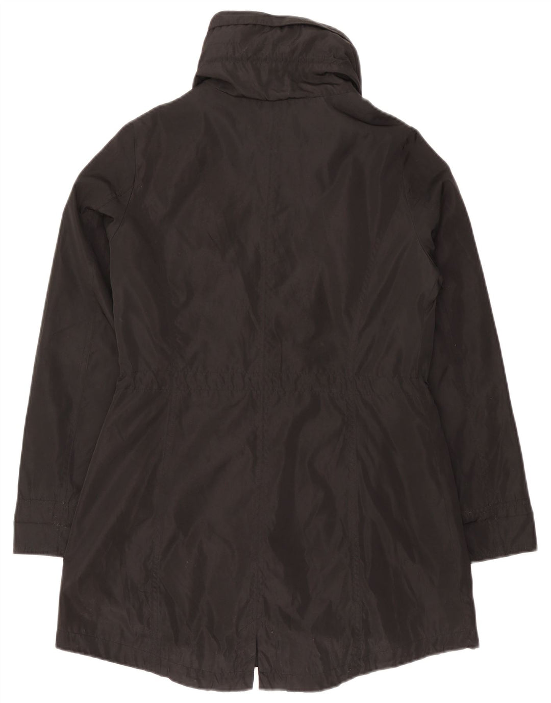 Michael Kors Womens Hooded Parka Jacket UK 10 Small Black Polyester