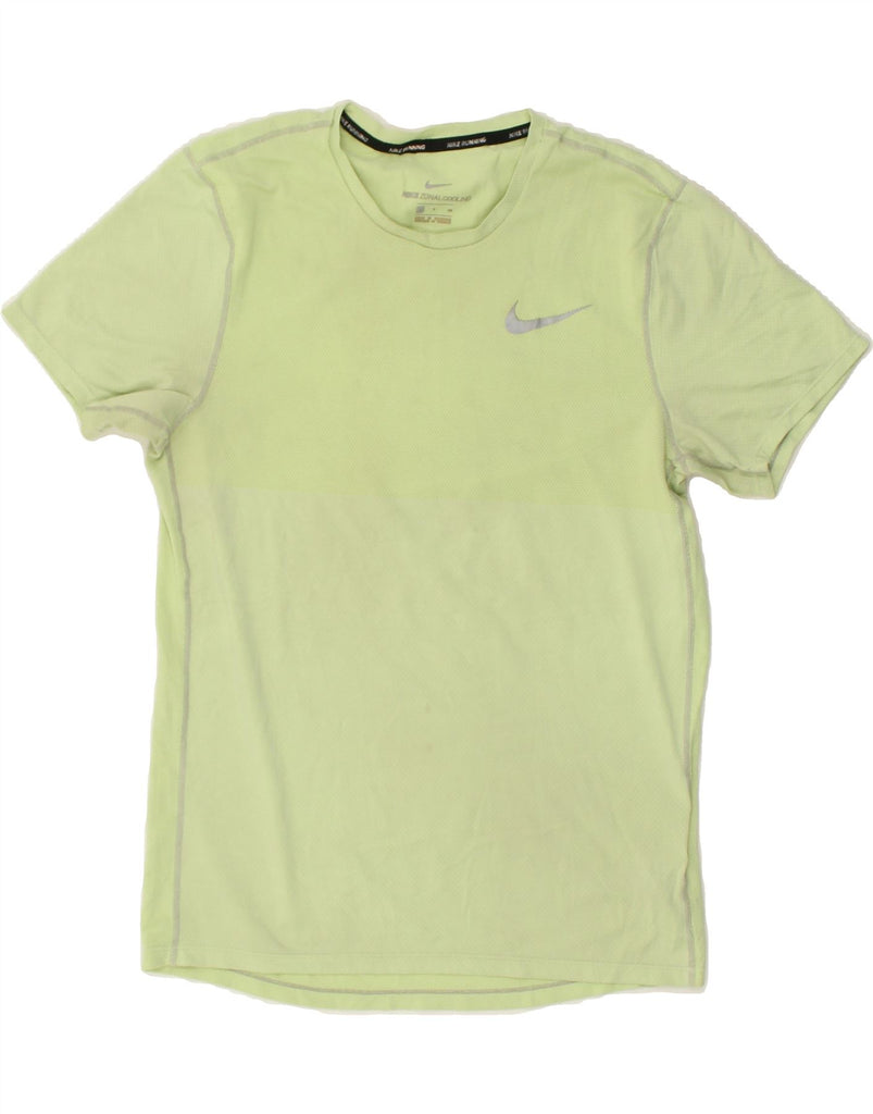 NIKE Mens T-Shirt Top Small Green Polyester | Vintage Nike | Thrift | Second-Hand Nike | Used Clothing | Messina Hembry 