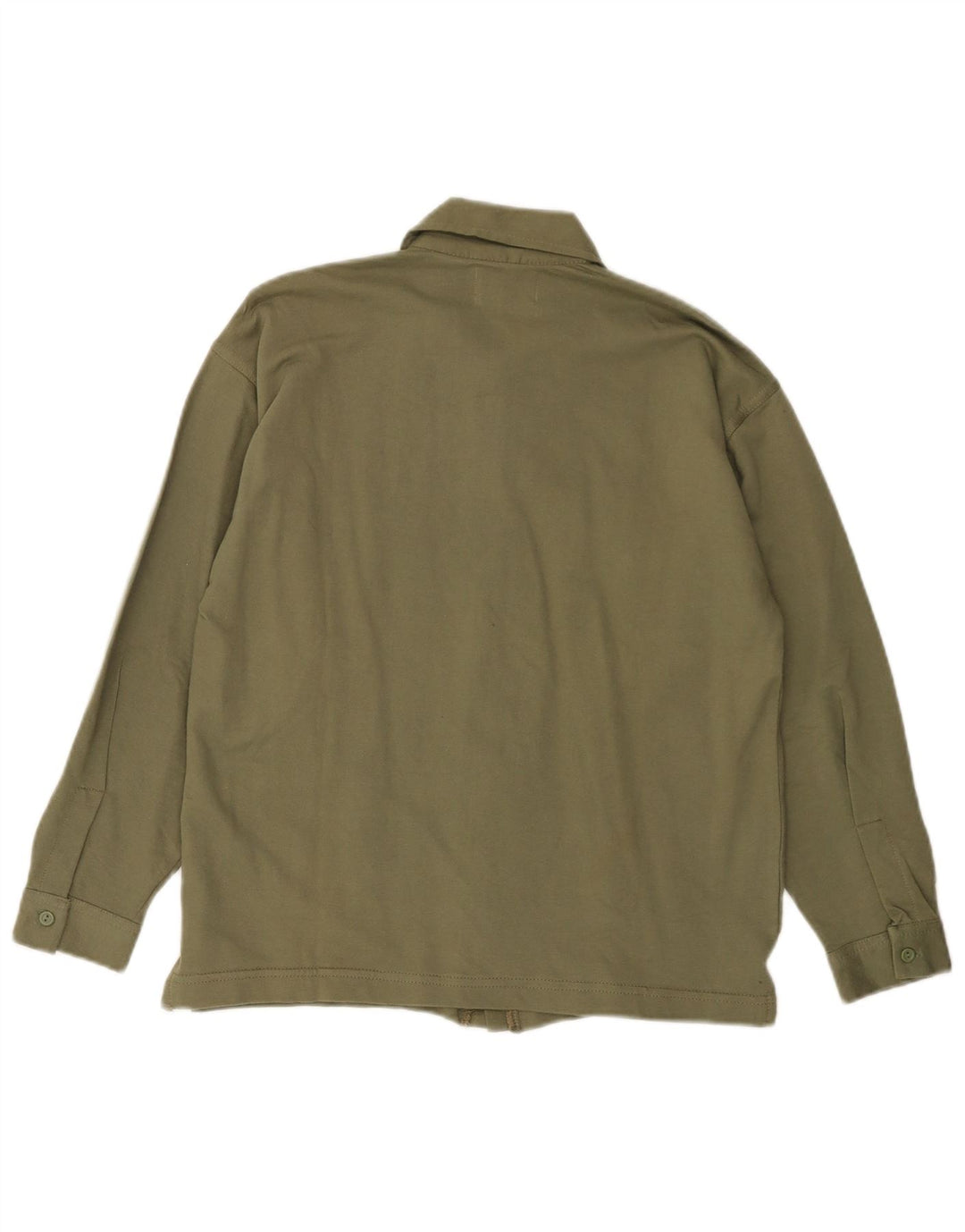 VINTAGE Womens Graphic Shirt US 10 Large Khaki Cotton