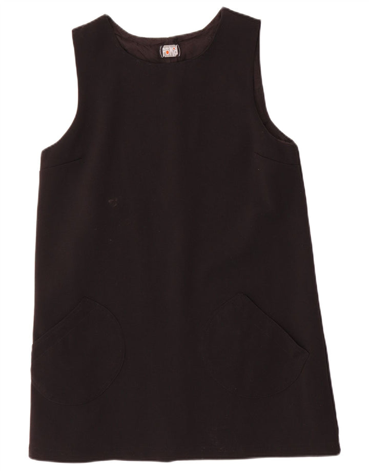 Promod Womens Sleeveless Shift Dress UK 12 Medium Black Polyamide