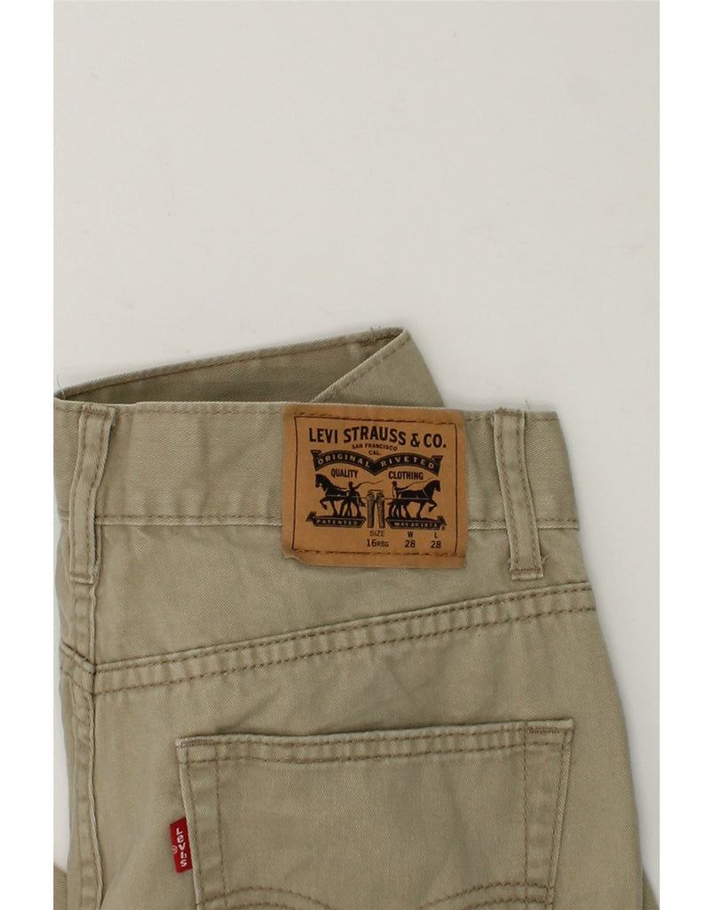 LEVI'S Boys Straight Casual Trousers 15-16 Years W28 L28  Khaki Cotton | Vintage Levi's | Thrift | Second-Hand Levi's | Used Clothing | Messina Hembry 