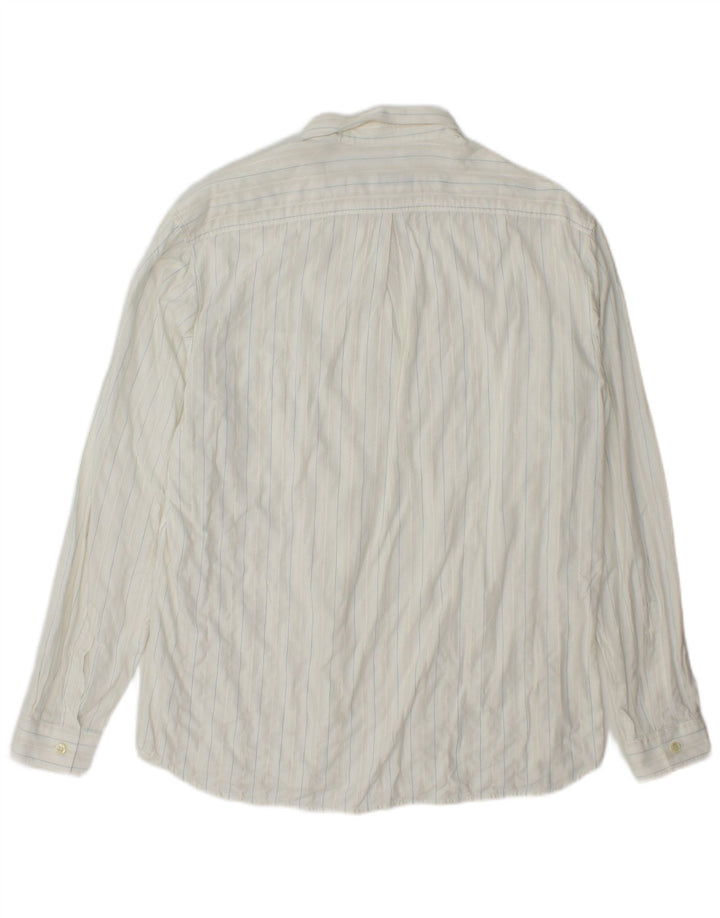 Cacharel Mens Shirt Size 42 16 1/2 Large White Striped
