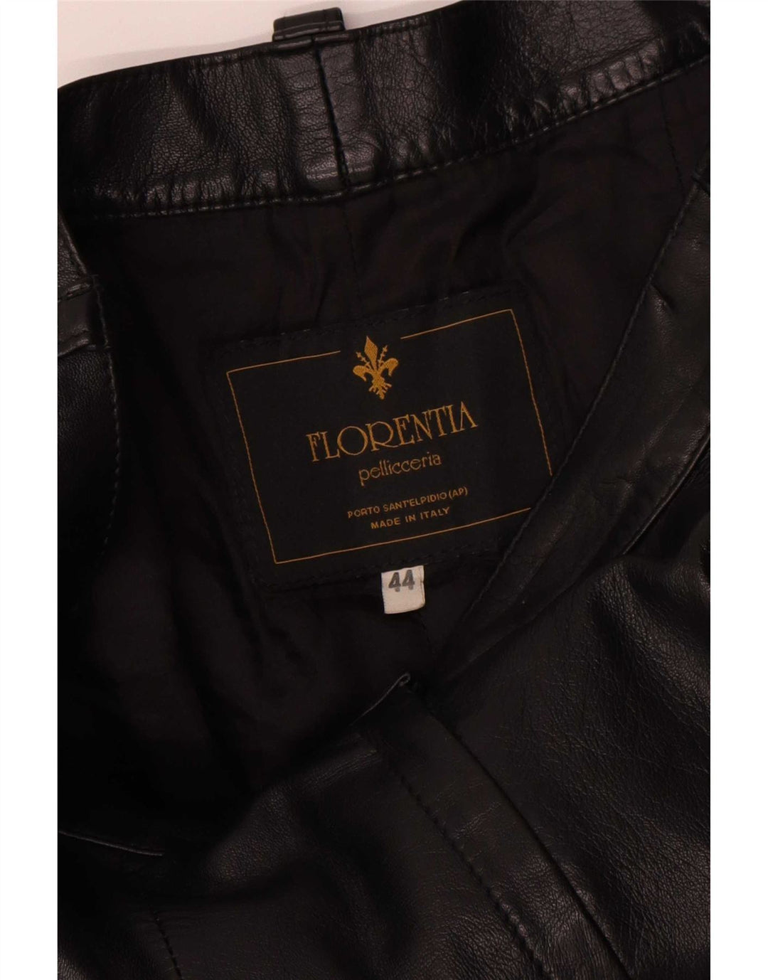 FLORENTIA Womens Straight Leather Cargo Trousers IT 44 Medium W28 L31 Black