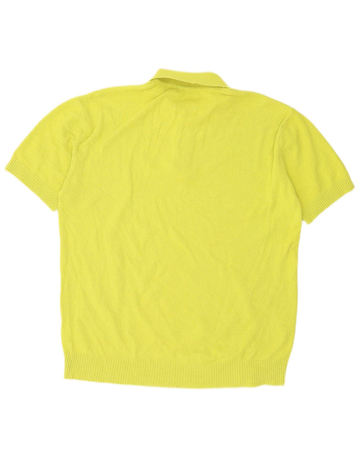 Zara Mens Polo Shirt XL Yellow