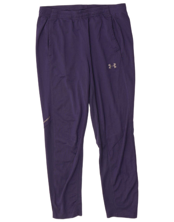 Under Armour Mens Tracksuit Trousers XL Navy Blue Polyester