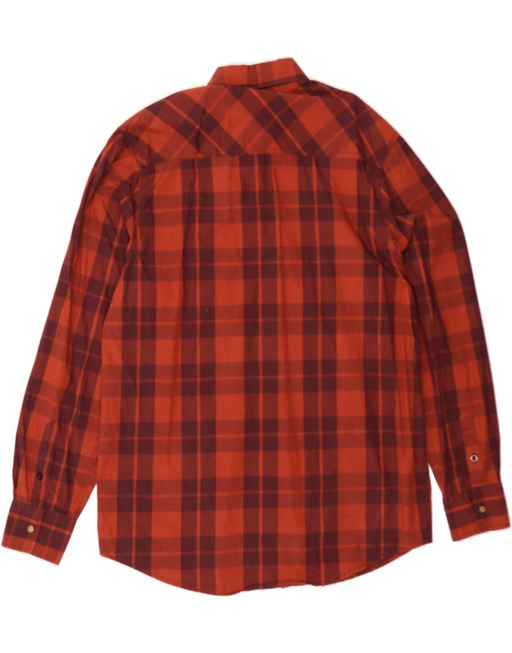 VINTAGE Mens Shirt IT 48/50 Medium Red Check Vintage Vintage and Second-Hand Vintage from Messina Hembry 
