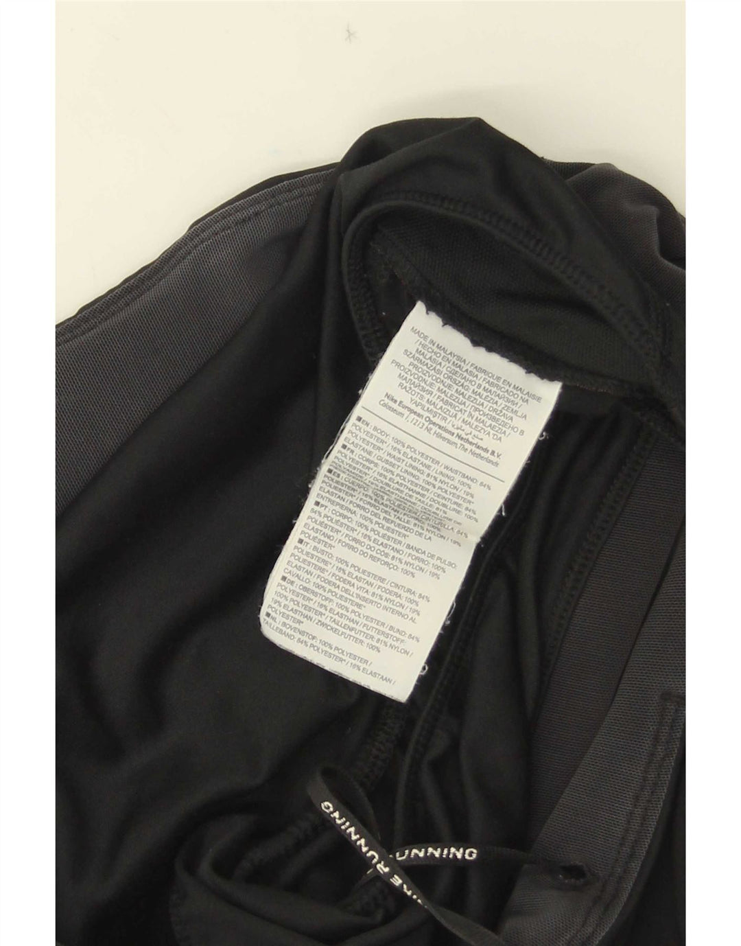 Nike Womens Running Sport Shorts UK 12 Medium Black Polyester