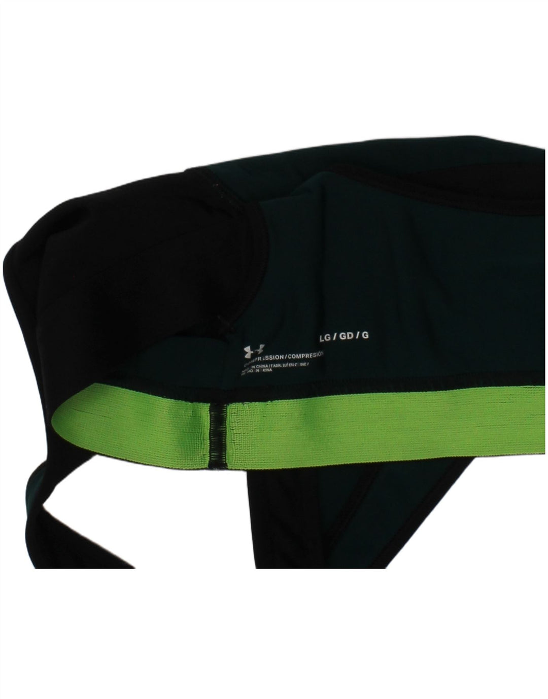 Under Armour Womens Compression Graphic Sport Bra Top Large Green Sports