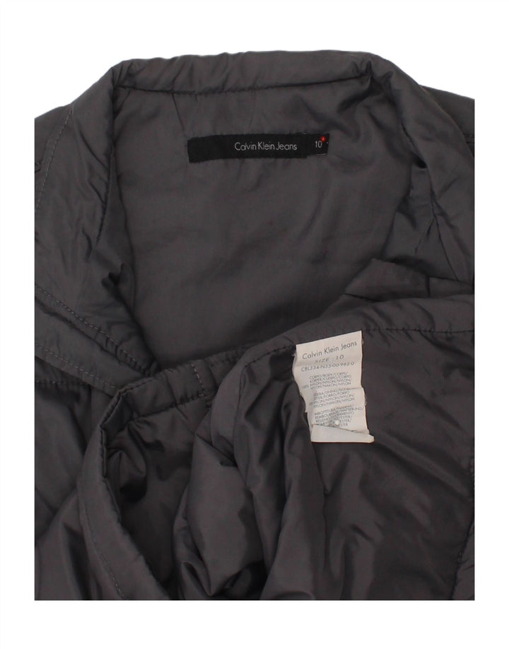CALVIN KLEIN JEANS Boys Padded Gilet 9-10 Years Grey Nylon