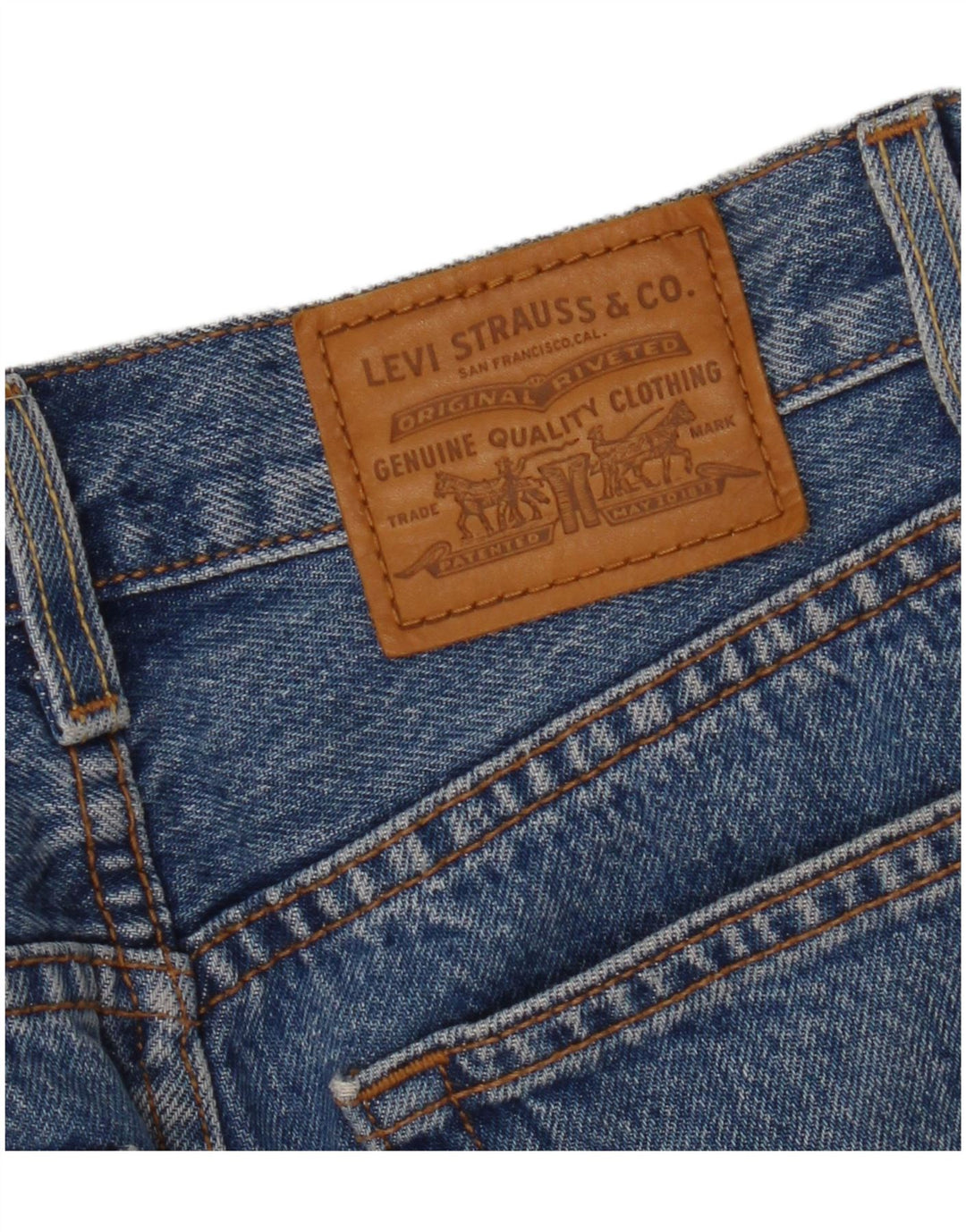 Levi's Womens Denim Skirt W25 XS Blue Cotton