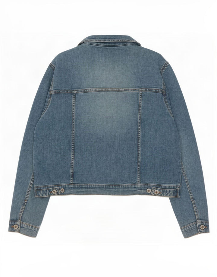 Marks & Spencer Womens Denim Jacket UK 16 Large Blue