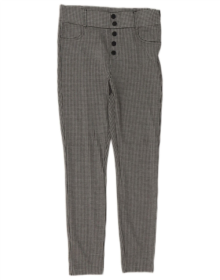 Zara Womens Trafaluc Leggings UK 8 Small Black Gingham