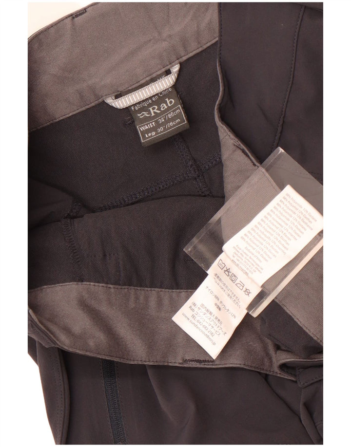 Rab Womens Straight Cargo Trousers W34 L31 Grey Polyamide