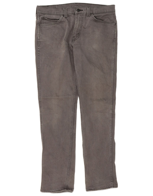 Levi's Mens 511 Slim Jeans W34 L32 Grey Cotton