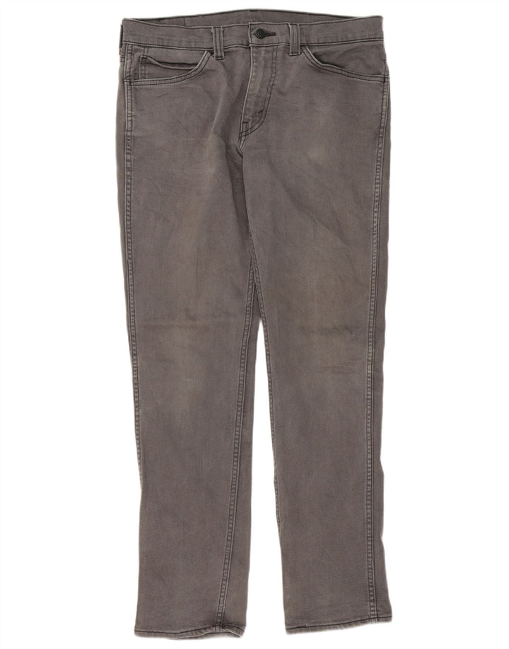 Levi's Mens 511 Slim Jeans W34 L32 Grey Cotton