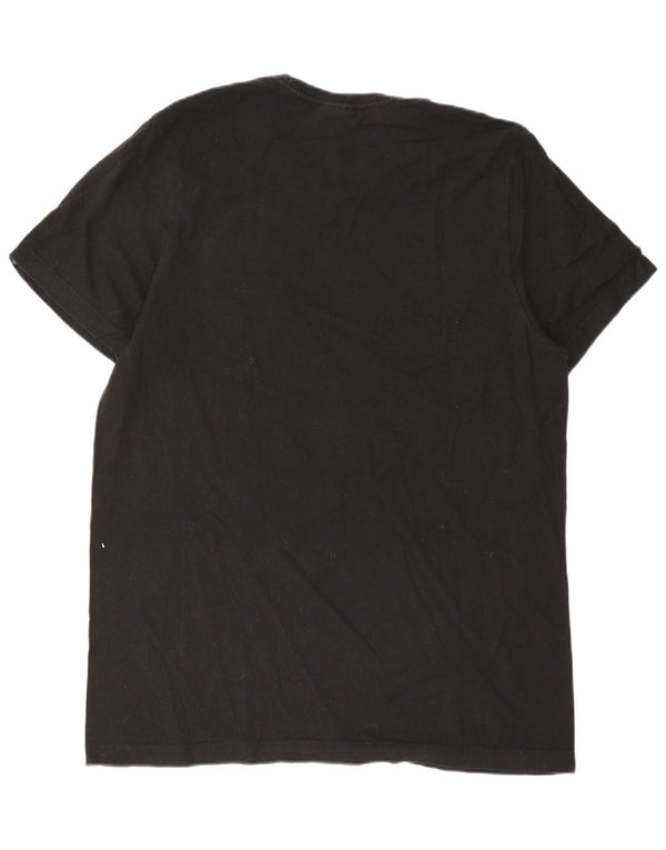 Adidas Mens Graphic T-Shirt Top Large Black Cotton