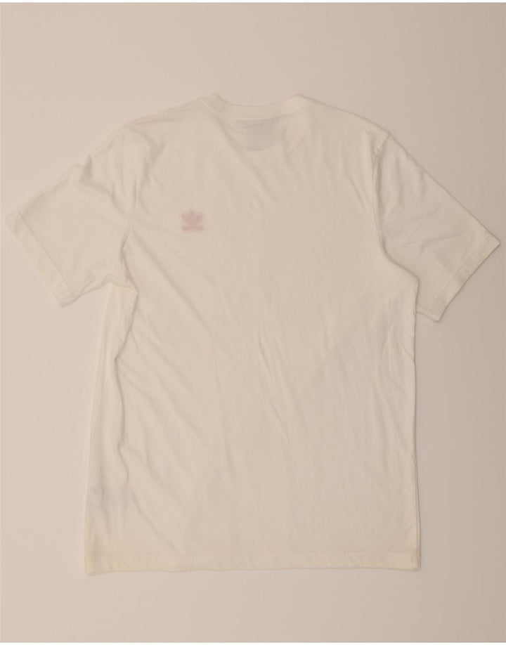ADIDAS Womens T-Shirt Top UK 8 Small White Cotton Vintage Adidas and Second-Hand Adidas from Messina Hembry 