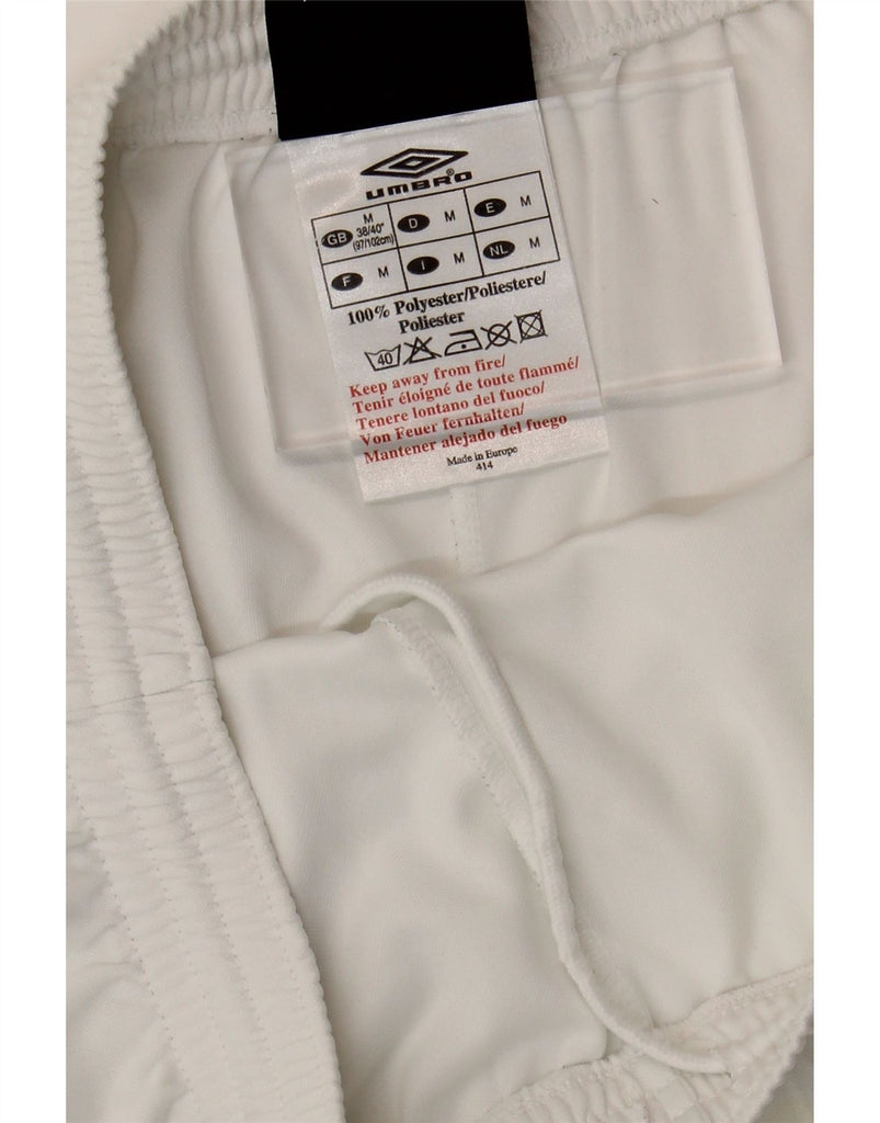 UMBRO Mens Sport Shorts UK 38/40 Medium White Polyester Vintage Umbro and Second-Hand Umbro from Messina Hembry 