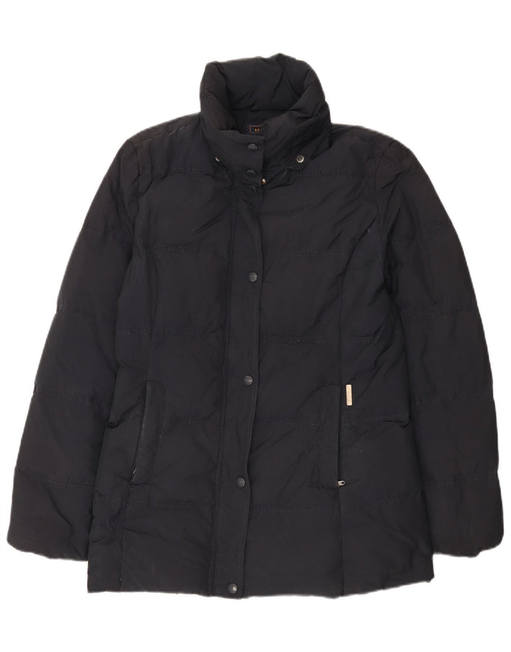 Woolrich Womens Padded Jacket UK 12 Medium Navy Blue