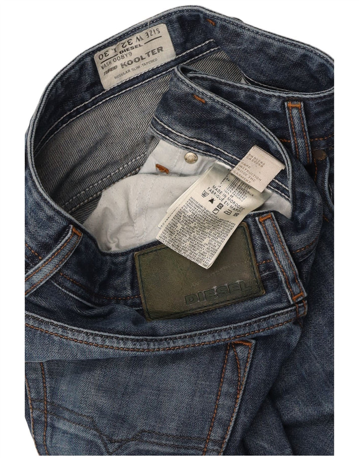 DIESEL Mens Koolter Regular Slim Tapered Jeans W32 L30 Blue Cotton