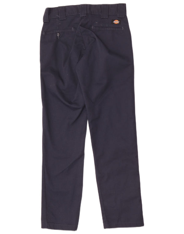 Dickies Mens Slim Tapered Chino Trousers W28 L32 Navy Blue Polyester