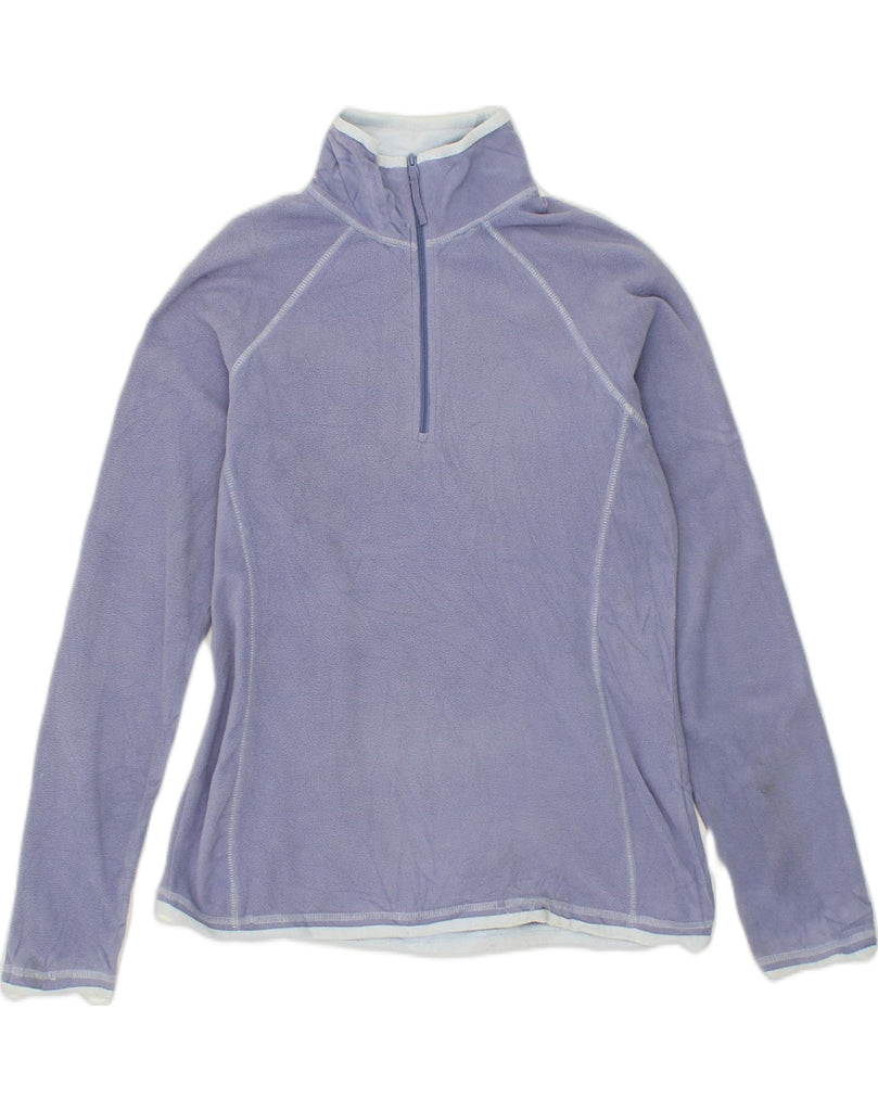 MOUNTAIN WAREHOUSE Womens Zip Neck Fleece Jumper UK 12 Medium  Purple | Vintage Mountain Warehouse | Thrift | Second-Hand Mountain Warehouse | Used Clothing | Messina Hembry 