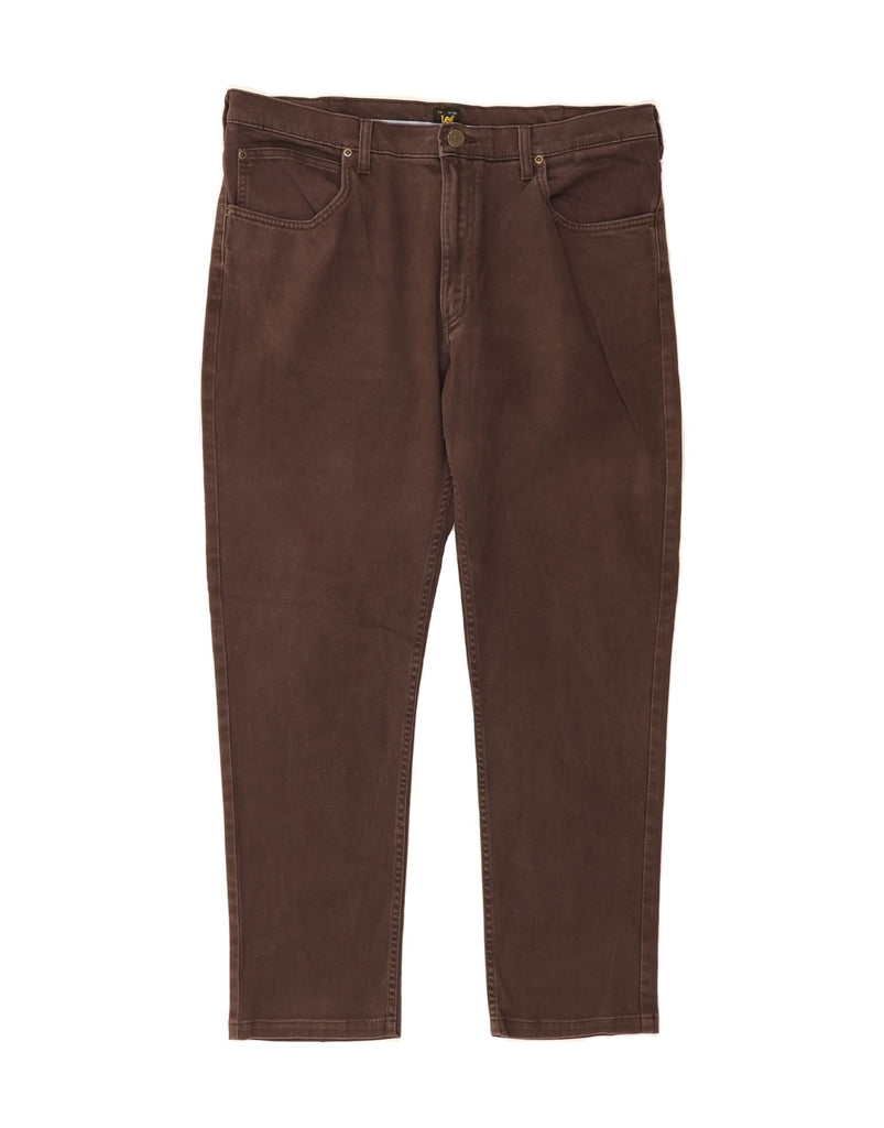 LEE Mens Brooklyn Slim Jeans W40 L30 Brown Cotton Vintage Lee and Second-Hand Lee from Messina Hembry 