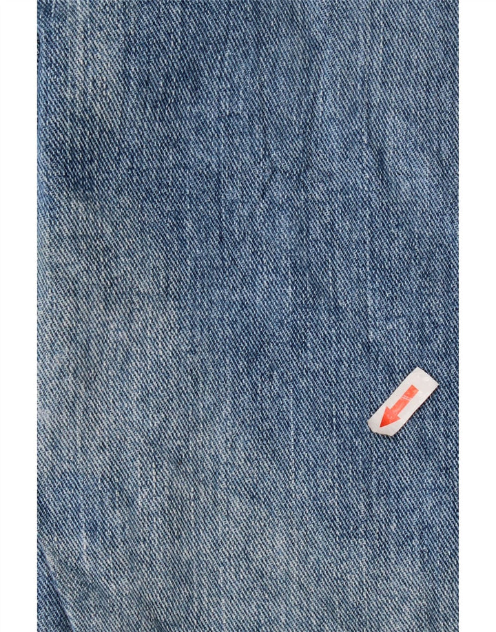 LEE Mens Regular Fit Straight Jeans W35 L32 Blue Cotton