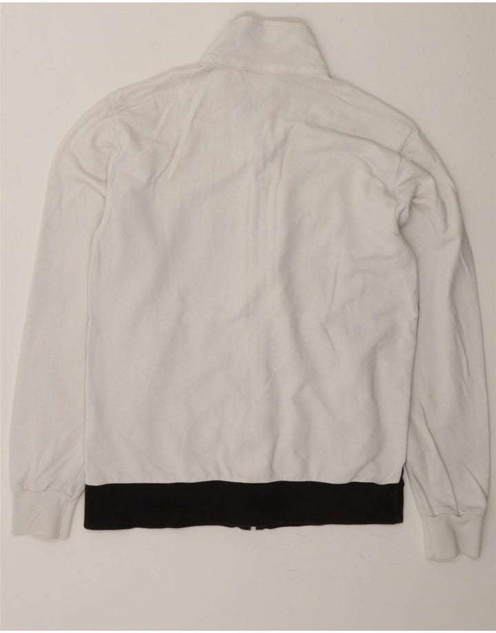 CHAMPION Womens Tracksuit Top Jacket UK 14 Medium White Colourblock Cotton Vintage Champion and Second-Hand Champion from Messina Hembry 