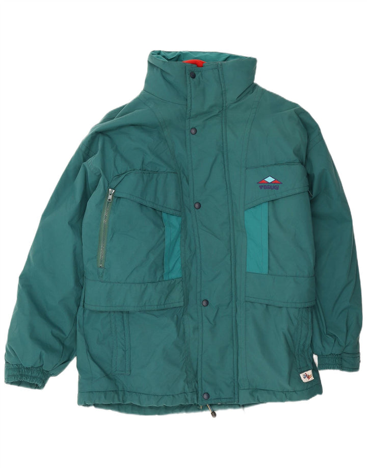 Brugi Mens Windbreaker Jacket UK 42 XL Green Polyester