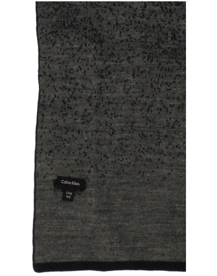 Calvin Klein Mens Rectangle Scarf One Size Navy Blue Flecked