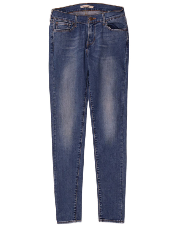 Levi's Womens 710 Super Skinny Jeans W29 L32 Blue Cotton
