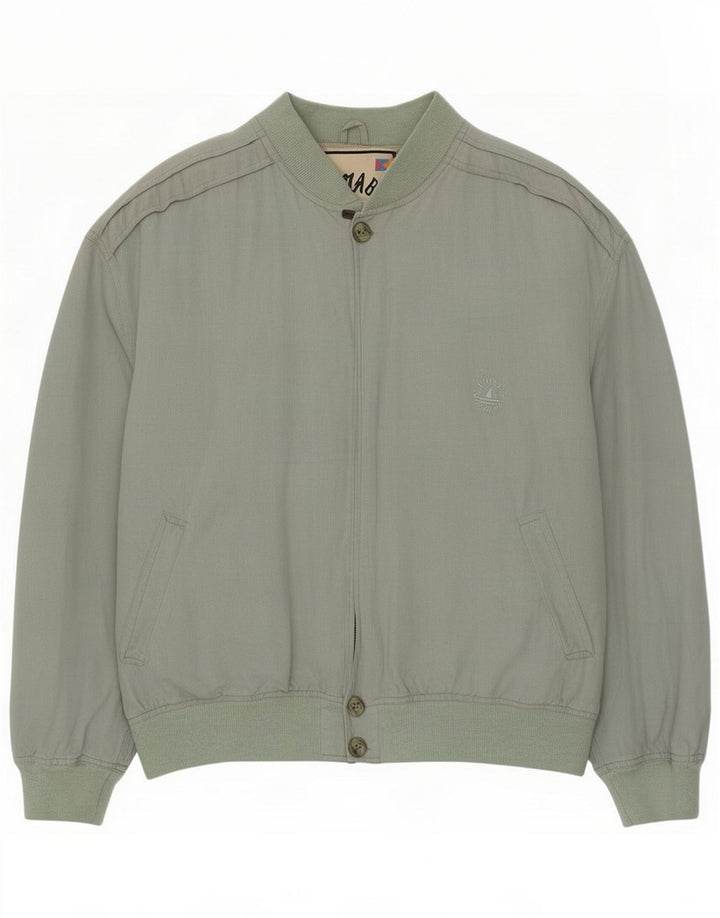 Navigare Mens Bomber Jacket UK 40 Large Green
