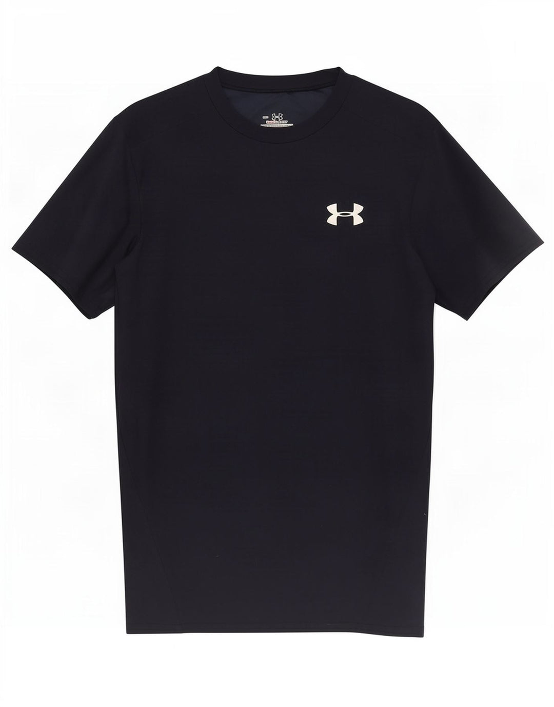 Under Armour Mens Heat Gear T-Shirt Top Medium Navy Blue Polyester