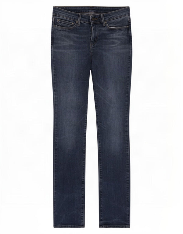 Levi's Womens Modern Rise Straight Jeans W27 L34 Blue Cotton