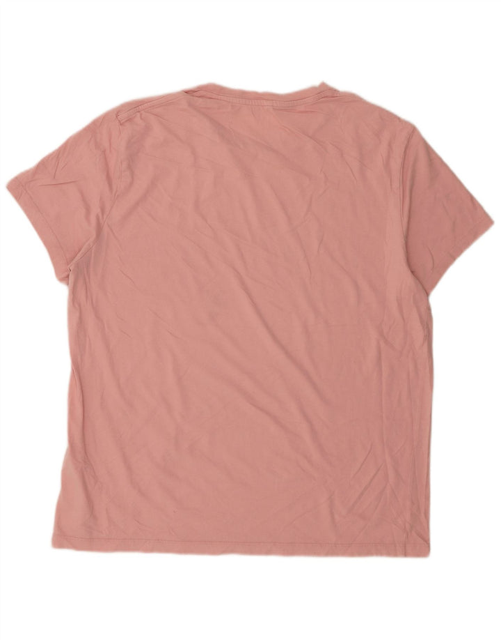 JACK WILLS Mens T-Shirt Top XL Pink Cotton