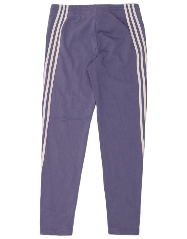 Adidas Womens Tracksuit Trousers Joggers UK 4-6 XS Purple Cotton