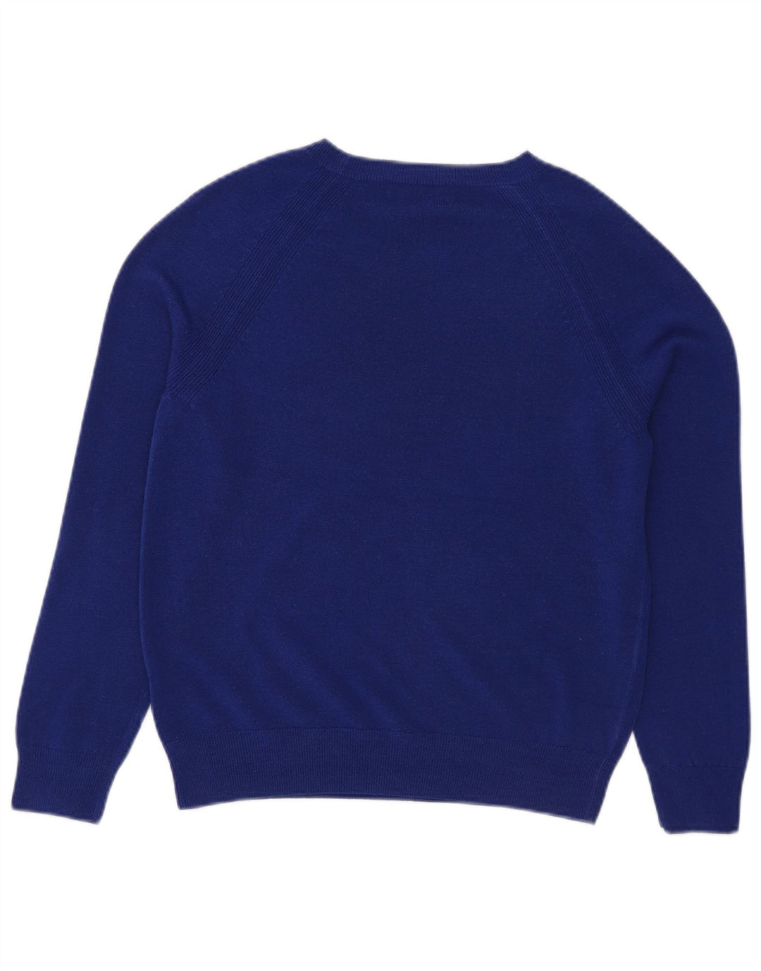 Marks & Spencer Womens Boat Neck Jumper Sweater UK 12 Medium Blue Acrylic