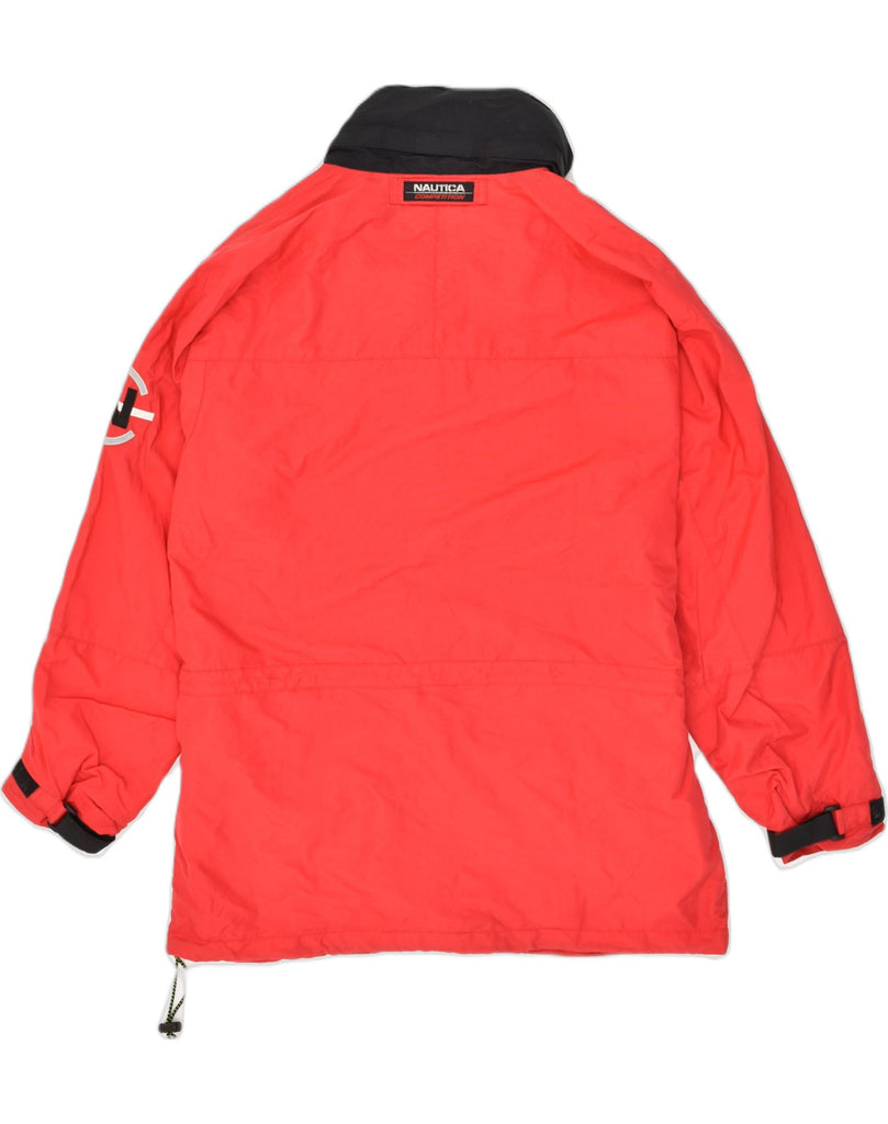 NAUTICA Mens Rain Jacket UK 38 Medium Red Polyester | Vintage Nautica | Thrift | Second-Hand Nautica | Used Clothing | Messina Hembry 