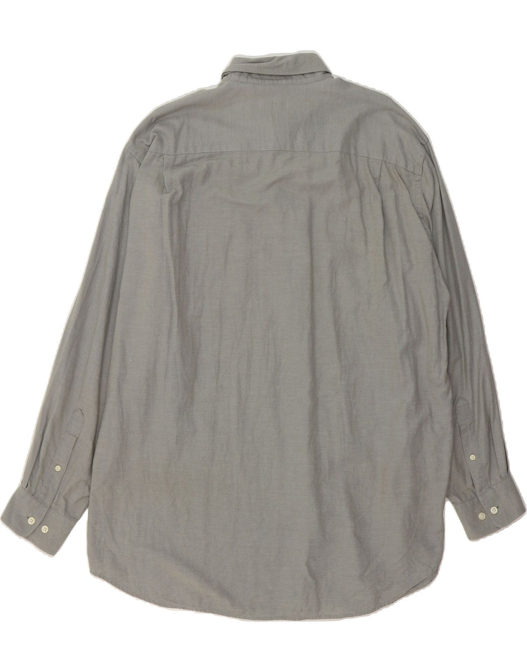 NAUTICA Mens Shirt Size 17 1/2 XL Grey Spotted Cotton Vintage Nautica and Second-Hand Nautica from Messina Hembry 